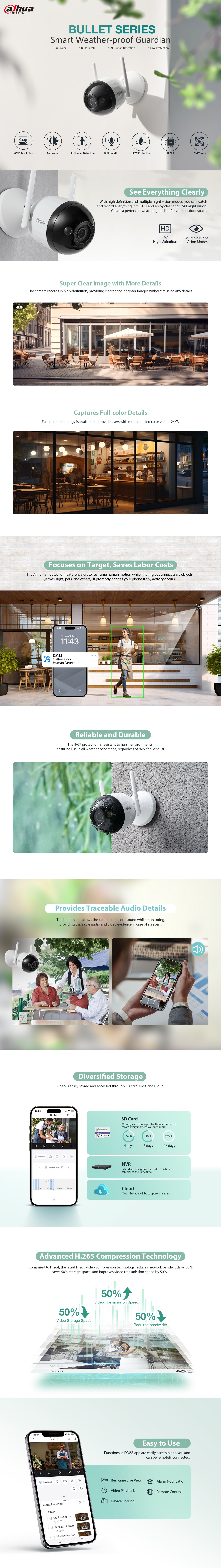 Detail Page Dahua Bullet Series 4MP V2.0 EN 202312