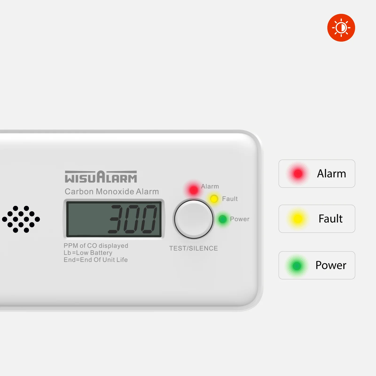 DHI HY GC20B 10 Year Battery Carbon Monoxide Alarm 12