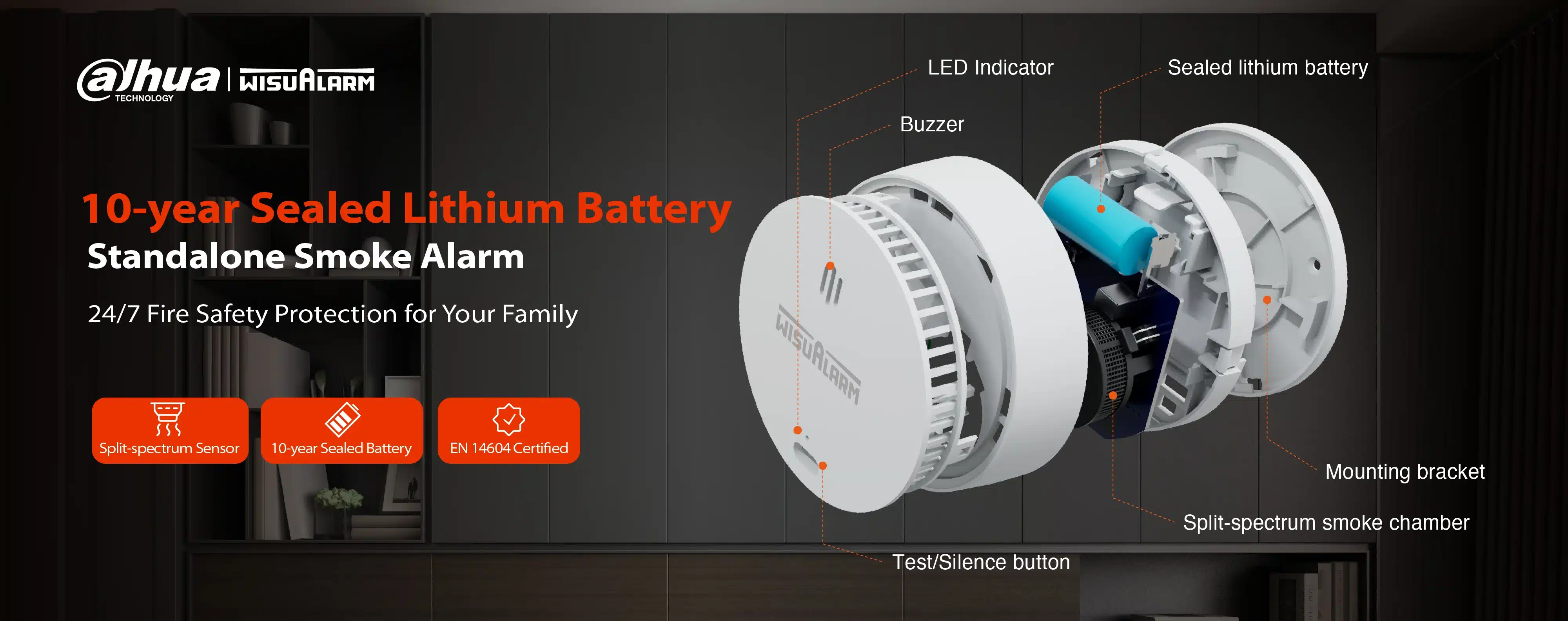 DHI HY SA30A 10 Year Sealed Battery Smoke Alarm 07