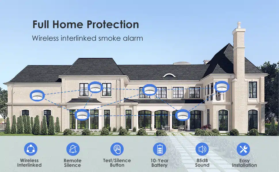 DHI HY SA30A R8 Interlinked Smoke Alarm 10